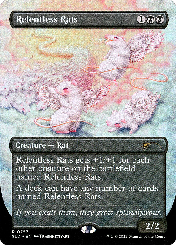 Relentless Rats (SLD-757) - Secret Lair Drop (Borderless) Foil