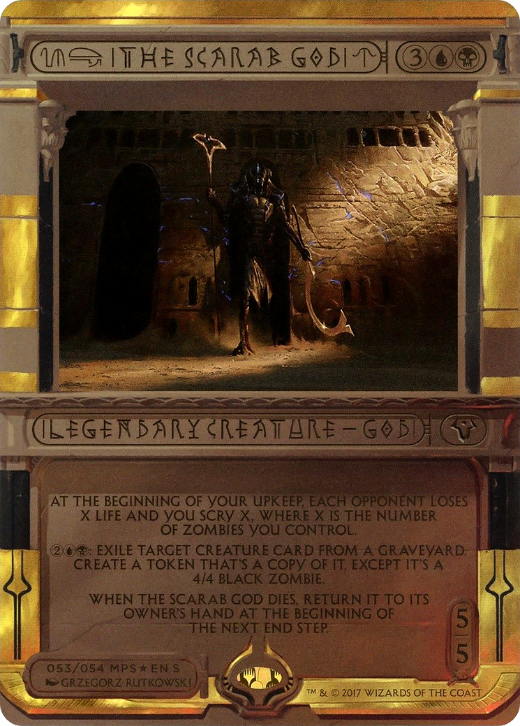 The Scarab God (MPS2-053) - Amonkhet Invocations (Borderless) Foil