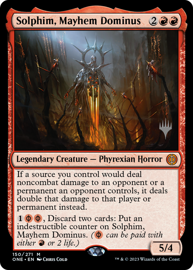 Solphim, Mayhem Dominus (PPONE-150P) - Phyrexia: All Will Be One Promos Foil