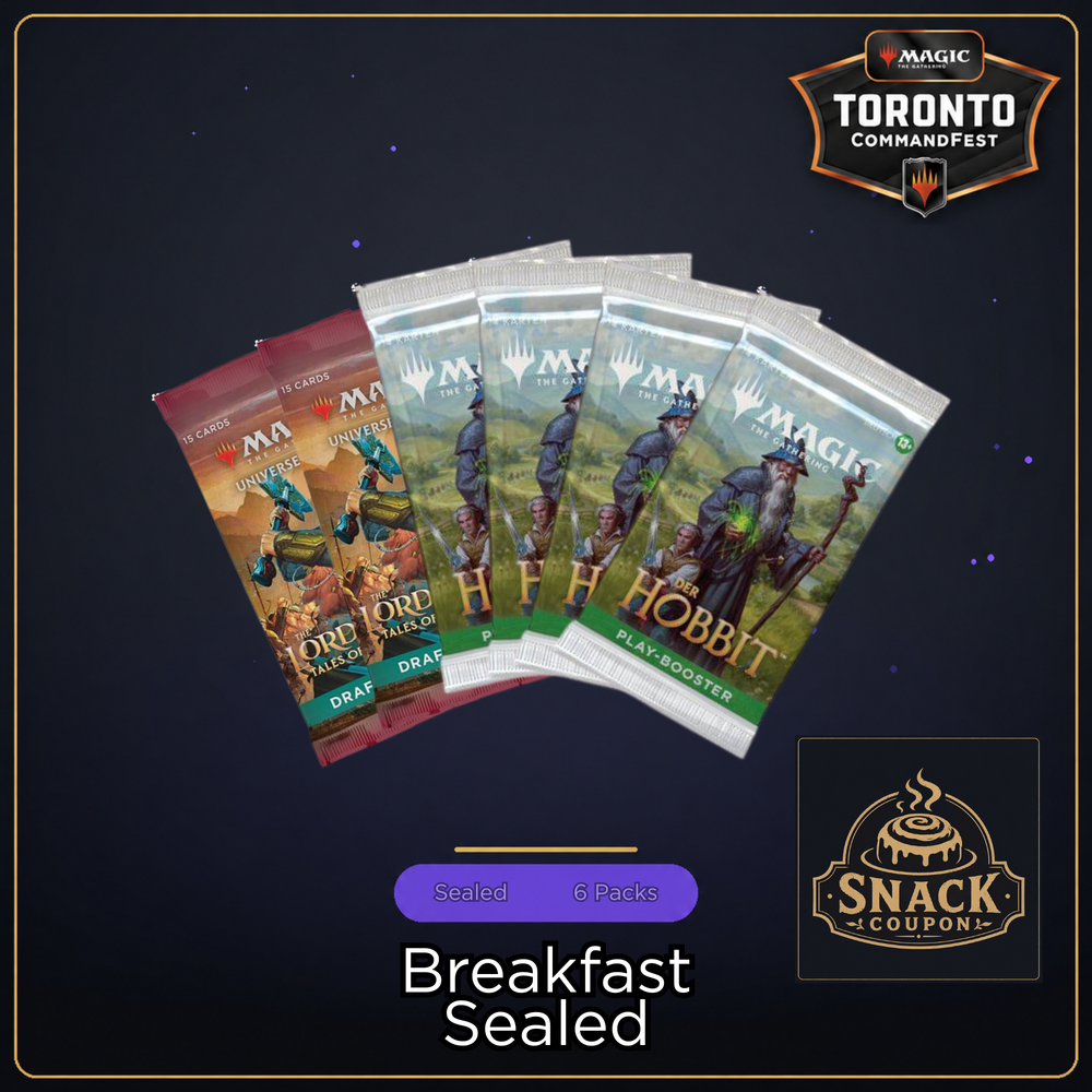 Lord of the Rings: Tales from Middle Earth & The Hobbit Breakfast Sealed - Sunday August 23rd - 2:30 PM [Round 14 - CommandFest Toronto]