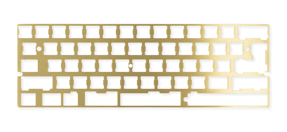 KBDFans DZ60 ANSI CNC Brass Plate- 2.25u Left Shift