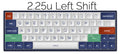 KBDFans DZ60 ANSI CNC Aluminum Plate- 2.25u Left Shift