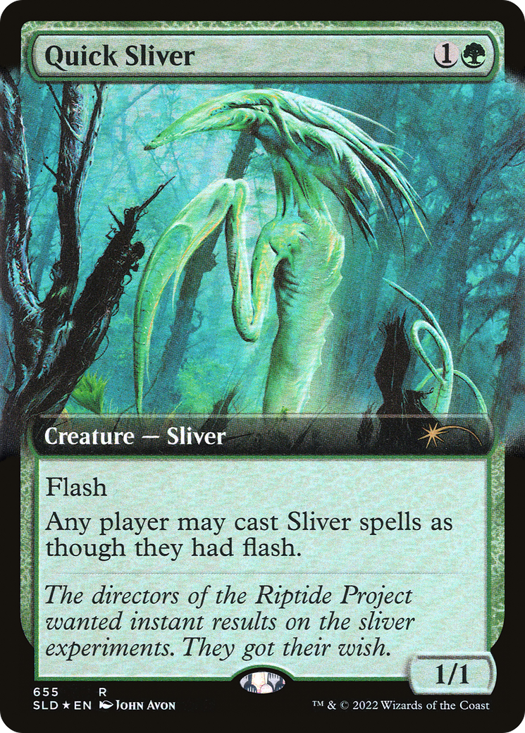 Quick Sliver (SLD-655) - Secret Lair Drop: (Extended Art) Foil