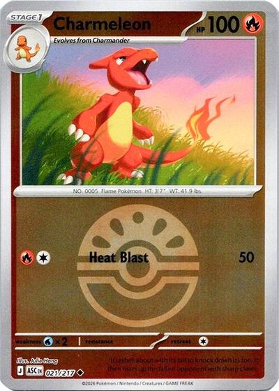 Charmeleon - Friend Ball - 021/217 - Uncommon [me025-021] [Reverse Holo]