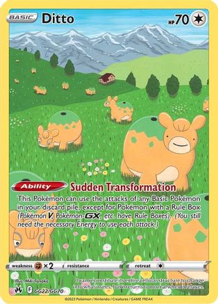 Ditto (GG22/GG70) - Crown Zenith Galarian Gallery Holofoil