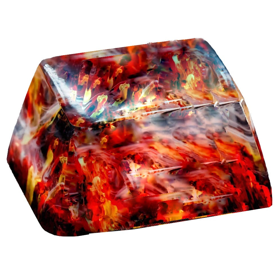 Resixteen Volcano Tab Wood & Resin 1.5u SA Artisan Keycap