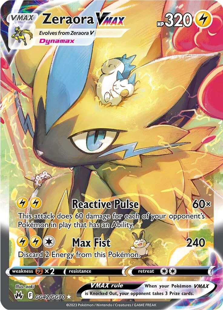 Zeraora VMAX - GG42/GG70 - (SWSH: Crown Zenith: Galarian Gallery)
