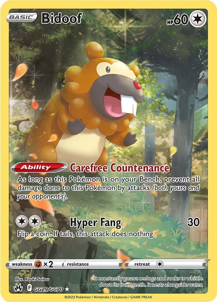 Bidoof - GG29/GG70 - (SWSH: Crown Zenith: Galarian Gallery)