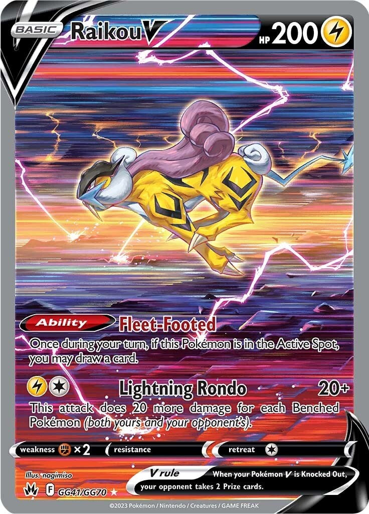 Raikou V - GG41/GG70 - (Crown Zenith: Galarian Gallery)