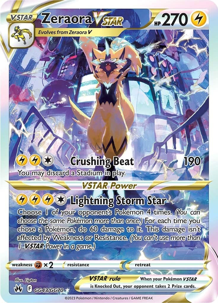 Zeraora VSTAR - GG43/GG70 - (SWSH: Crown Zenith: Galarian Gallery)