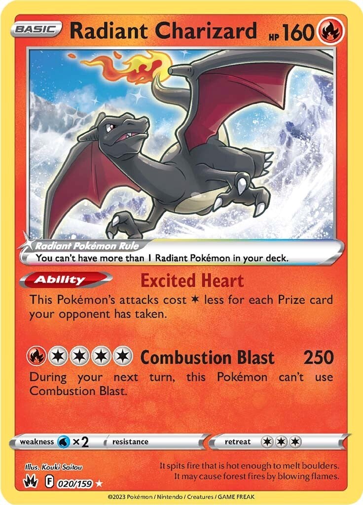 Radiant Charizard - 020/159 - (SWSH: Crown Zenith)