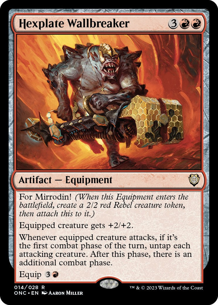 Hexplate Wallbreaker - 14 - (Commander: Phyrexia: All Will Be One)