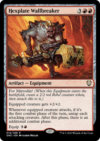 Hexplate Wallbreaker - 14 - (Commander: Phyrexia: All Will Be One)