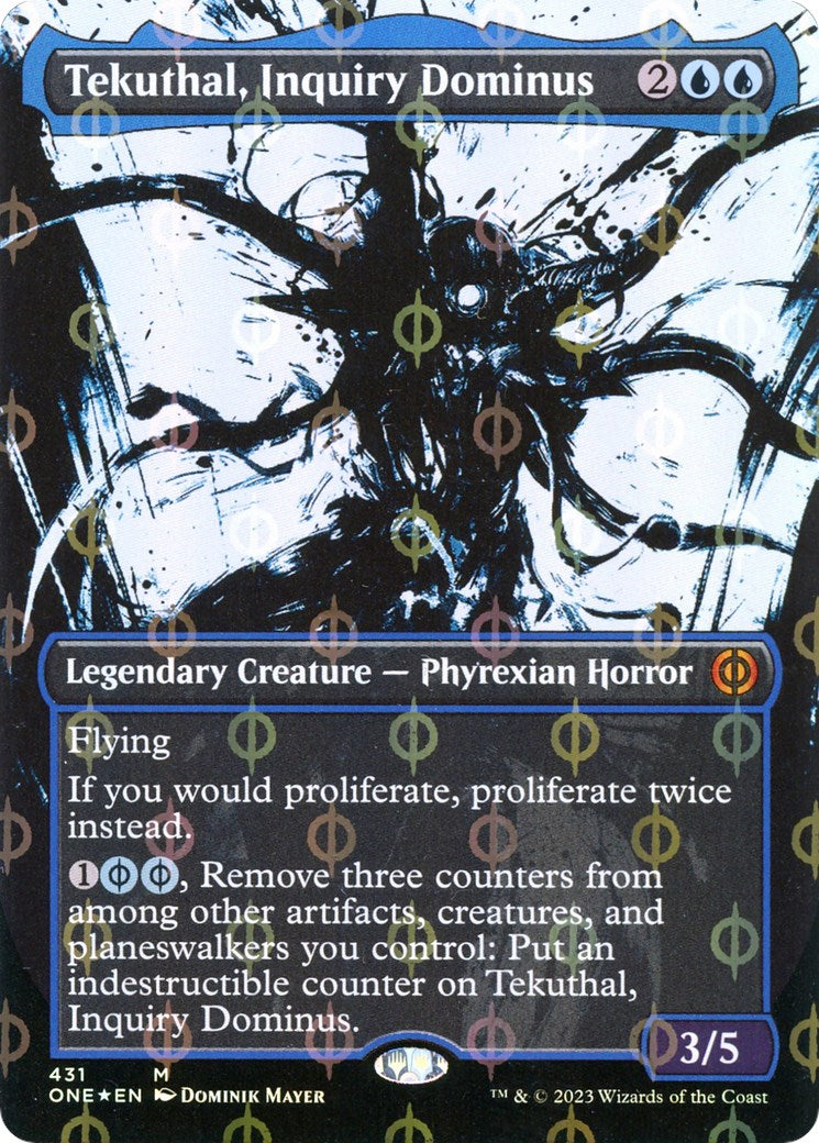 Tekuthal, Inquiry Dominus (Showcase) (Step-and-Compleat Foil) - 431 - (Phyrexia: All Will Be One)