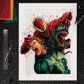 Sideshow Collectibles Venom: Carnage Unleashed (24" H x 18" W) Art Print by artist Matt Ryan Tobin Limited Edition