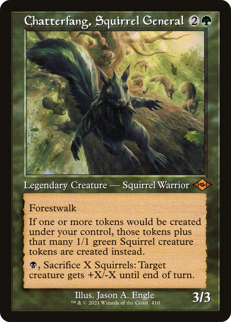 Chatterfang, Squirrel General (MH2-410) - Modern Horizons 2 Foil