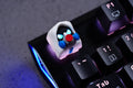 Hot Keys Project HKP Skull Face Mountain White Artisan Keycap