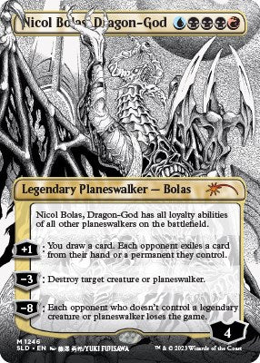 Nicol Bolas, Dragon-God (Borderless) - 1246 - (Secret Lair Drop Series)