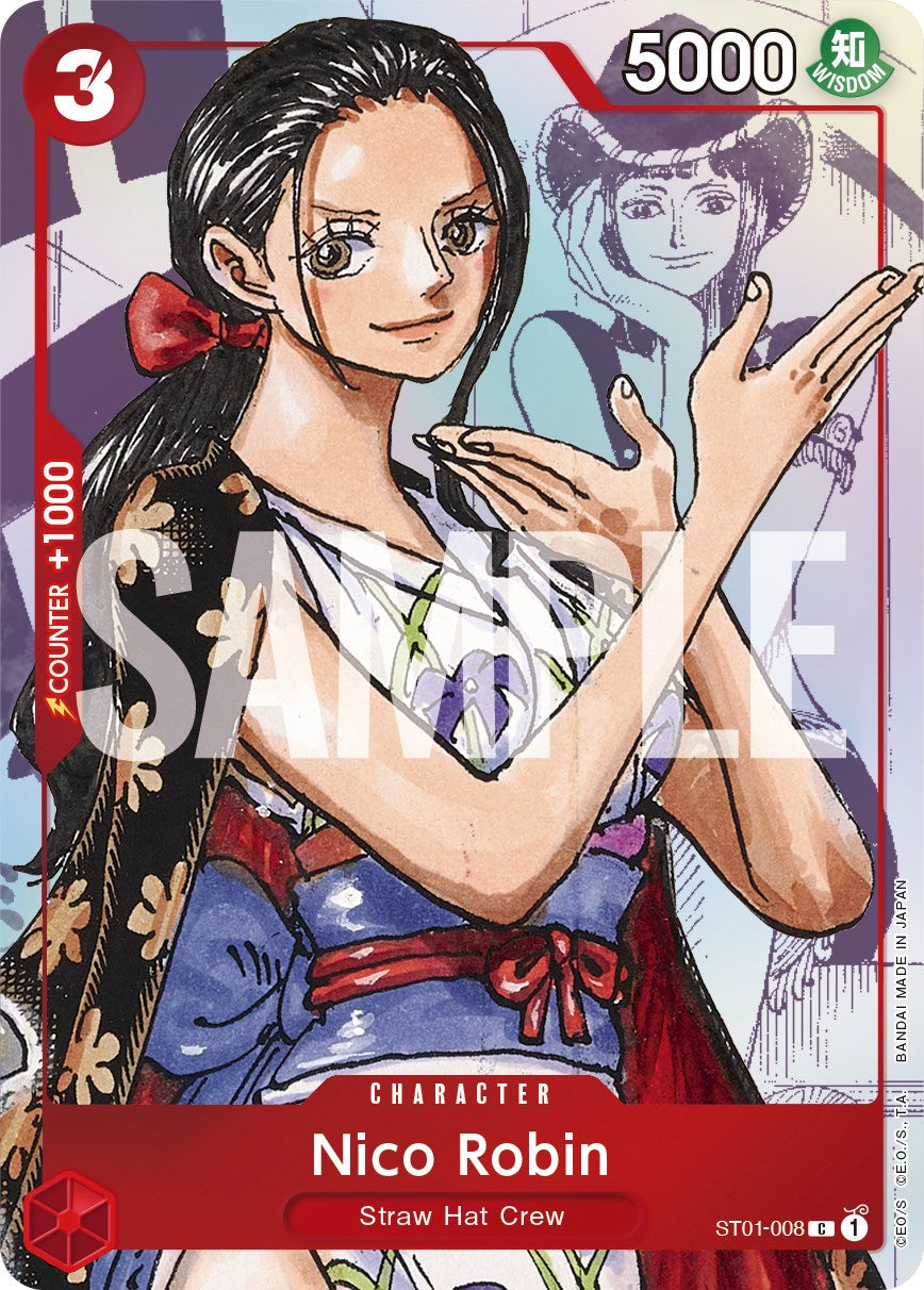 Nico Robin - ST01-008 (Alternate Art) - ST01-008 - (One Piece Promotion Cards)