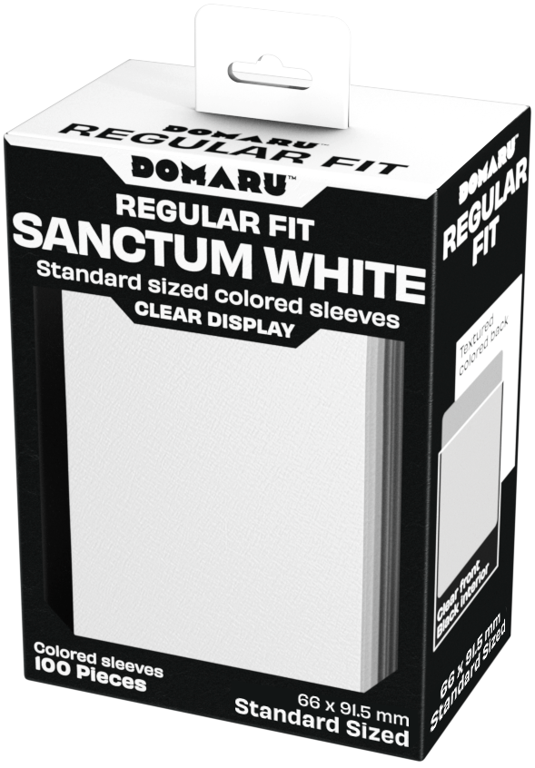 Gatherer's Tavern DOMARU Regular Fit Sleeves - Standard Size - 100ct - Sanctum White