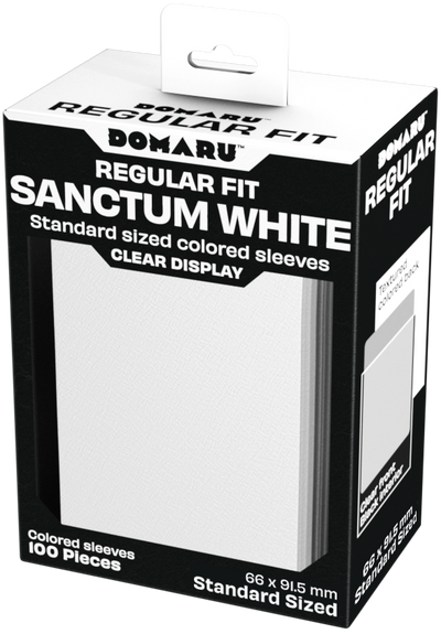 Gatherer's Tavern DOMARU Regular Fit Sleeves - Standard Size - 100ct - Sanctum White