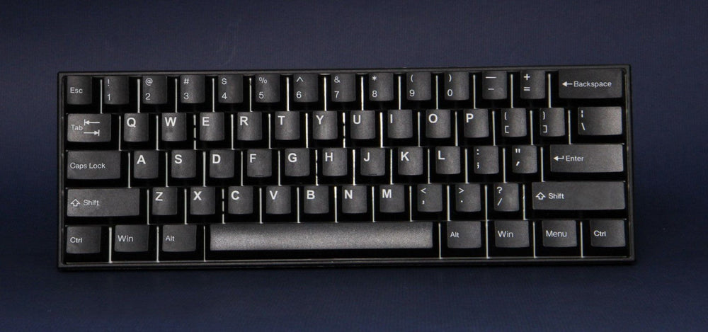 Tai-Hao White on Black 130 Key Cubic Double Shot ABS Keycap Set