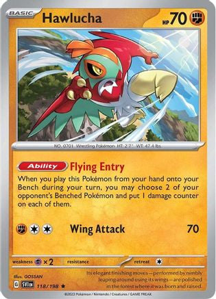 Hawlucha 118 198 118 Sv01 Scarlet Violet Holofoil