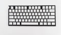 Tai-Hao Black on White 128 Key Cubic Double Shot ABS Keycap Set White
