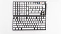 Tai-Hao Black on White 128 Key Cubic Double Shot ABS Keycap Set White