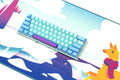 MK Frozen Llama 2XL Desk Mat