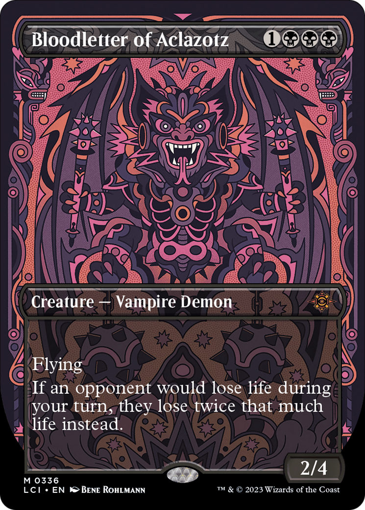 Bloodletter of Aclazotz (LCI-336) - The Lost Caverns of Ixalan: (borderless) (Borderless) Foil