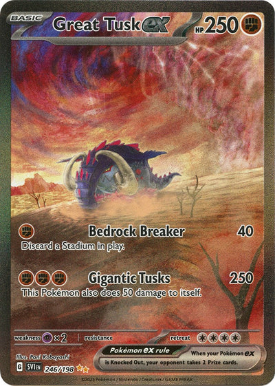 Great Tusk ex - 246/198 - 246/198 - (SV01: Scarlet & Violet Base Set)