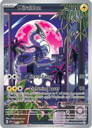 Miraidon Pokemon Center Exclusive 13 Sv Scarlet Violet Promo Cards Holofoil