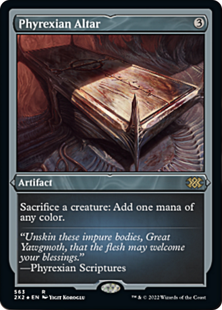 Phyrexian Altar (2X2-563) - Double Masters 2022 Etched Foil