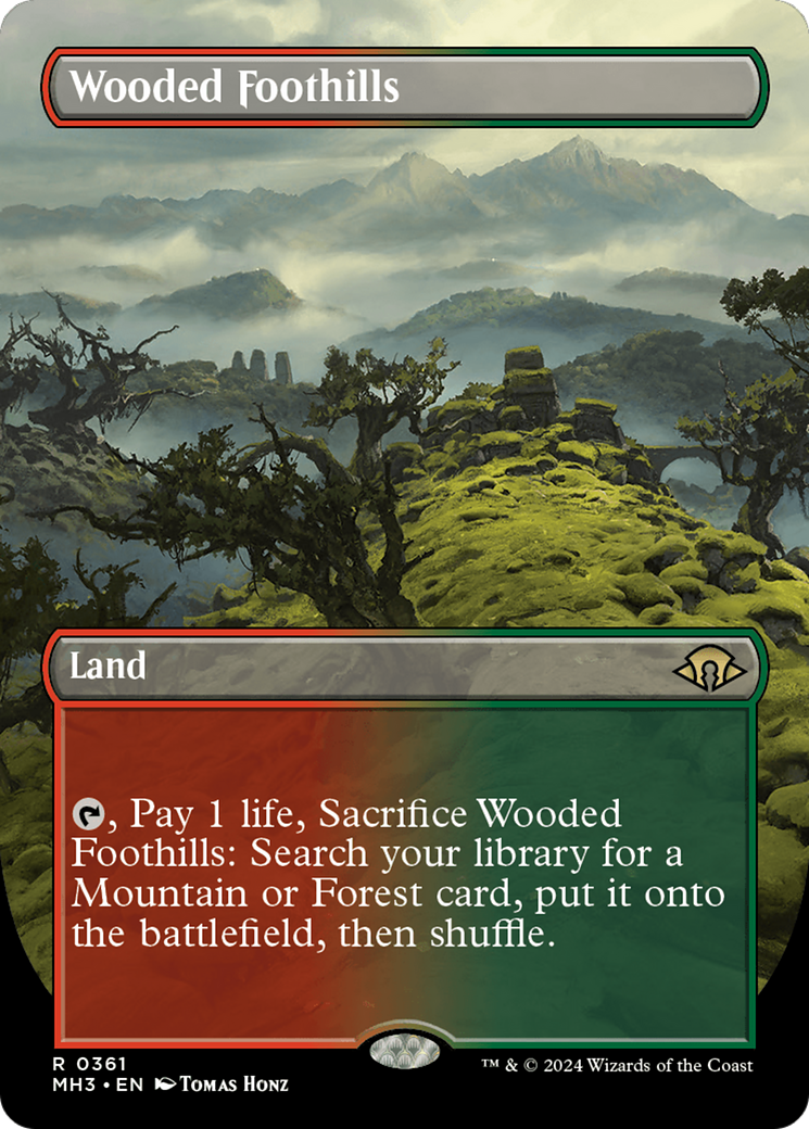 Wooded Foothills (MH3-361) - Modern Horizons 3 (Borderless) Foil