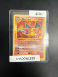 Pokemon Base Set Shadowless Charizard #4/102 Damaged