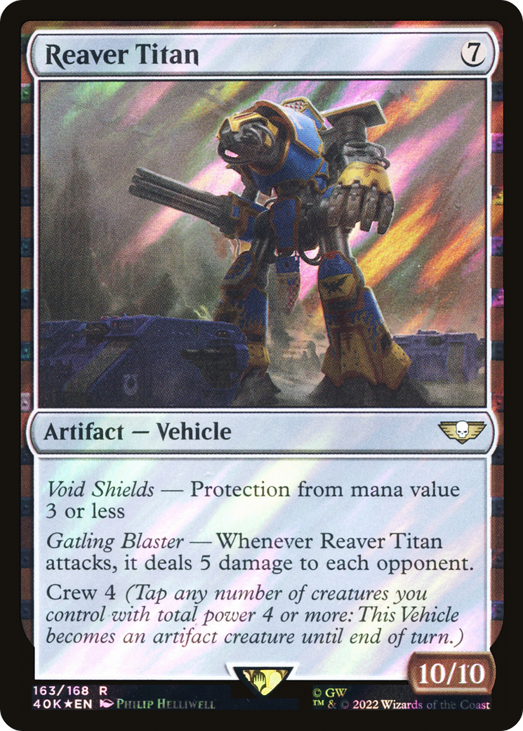 Reaver Titan (40K-163â˜…) - Warhammer 40,000 Commander Foil