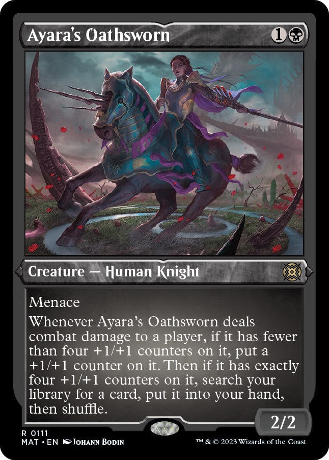 Ayara's Oathsworn (Foil Etched) - 111 - (March of the Machine: The Aftermath)