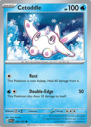 Cetoddle 054 193 54 Sv02 Paldea Evolved