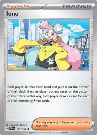 Iono 185 193 185 Sv02 Paldea Evolved Reverse Holofoil
