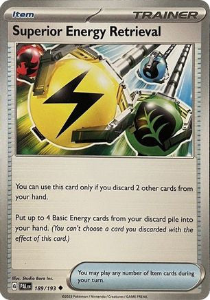 Superior Energy Retrieval 189 Sv02 Paldea Evolved Reverse Holofoil