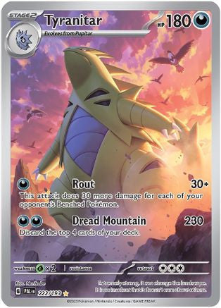 Tyranitar 222 193 222 Sv02 Paldea Evolved Holofoil Mp