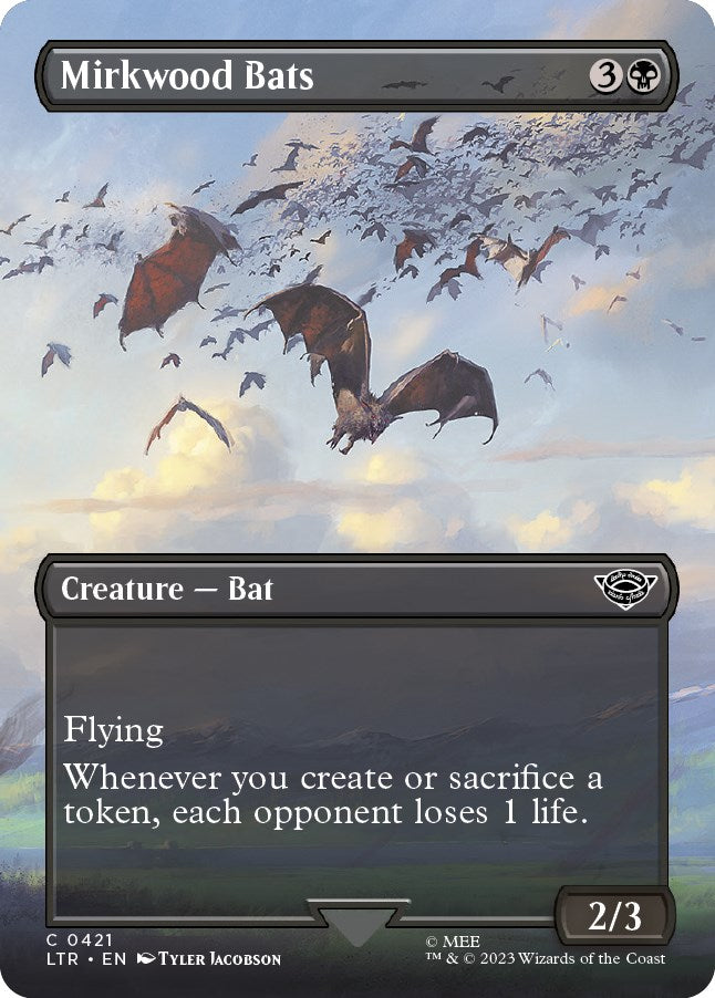 Mirkwood Bats (Borderless) - 421 - (Universes Beyond: The Lord of the Rings: Tales of Middle-earth)