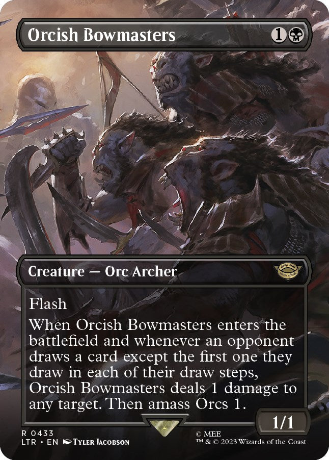 Orcish Bowmasters (Borderless) - 433 - (Universes Beyond: The Lord of the Rings: Tales of Middle-earth)