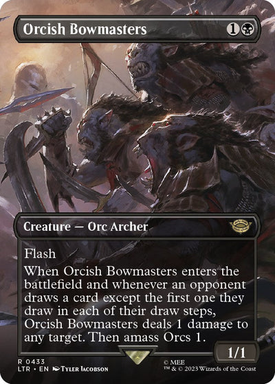 Orcish Bowmasters (Borderless) - 433 - (Universes Beyond: The Lord of the Rings: Tales of Middle-earth)
