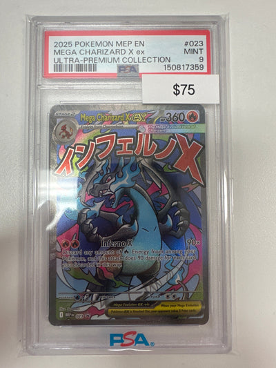 Pokemon Mega Charizard X ex 023 PSA 9