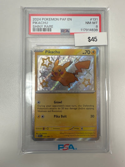 Pokemon Pikachu 131/091 PSA 8