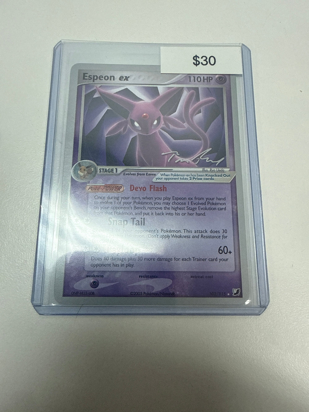 Pokemon Espeon Ex Championship Promo #102/115