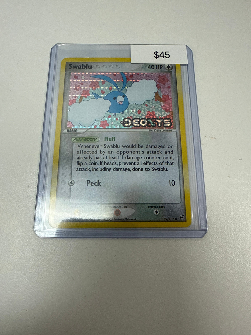 Pokemon Swablu Ex Deoxys Stamped #79/107
