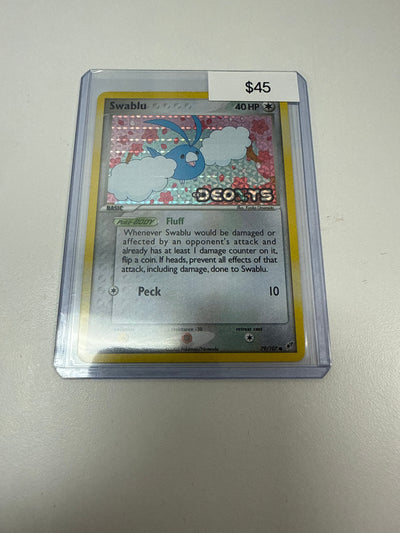 Pokemon Swablu Ex Deoxys Stamped #79/107